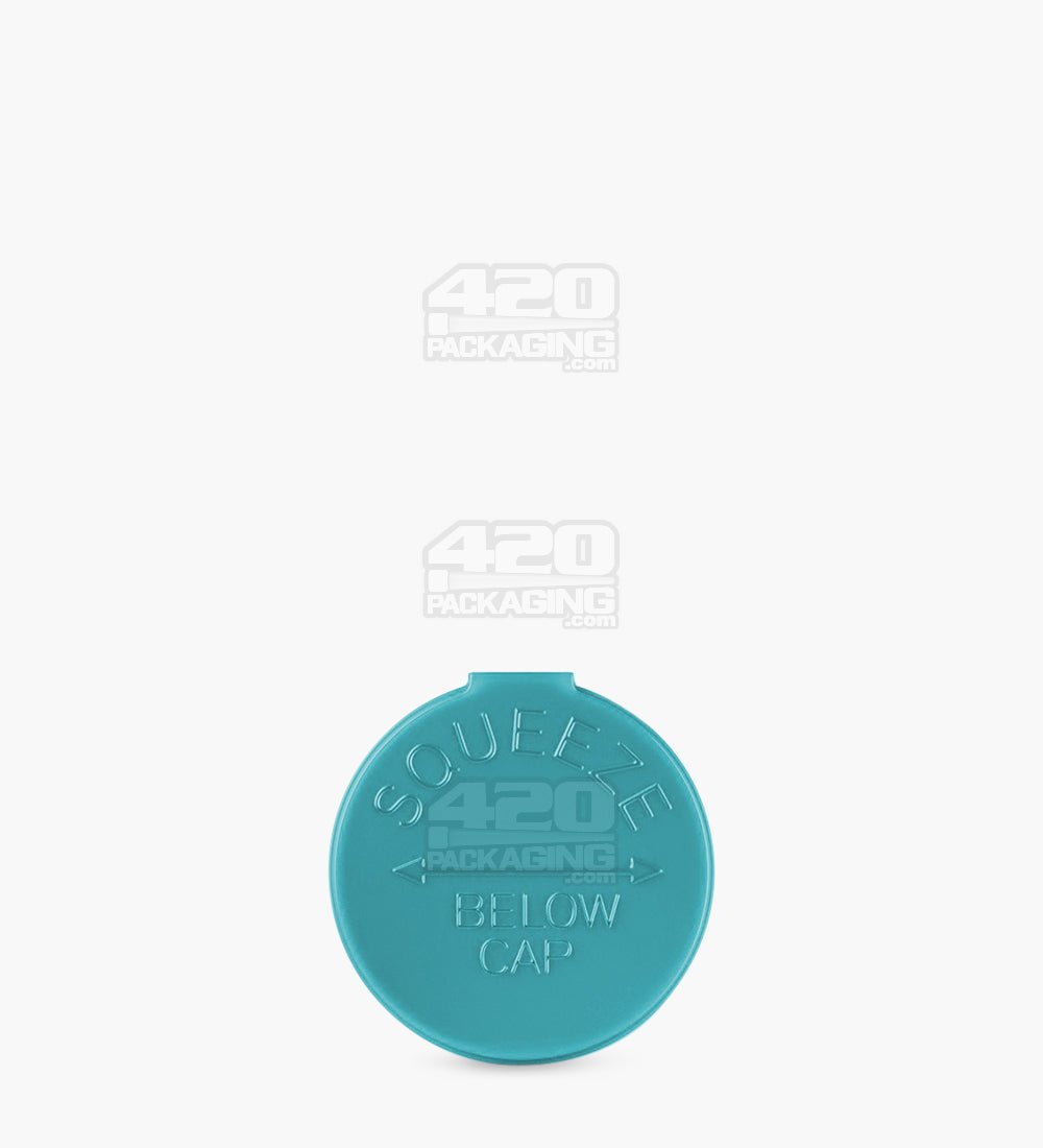 69mm Aqua Child Resistant Opaque Pop Top Bottles 225/Box - 4