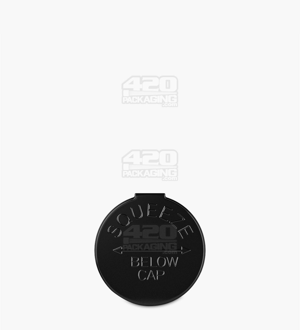Child Resistant | Opaque Black Pop Top PCR Bottles | 19dr - 3.5g - 225 Count