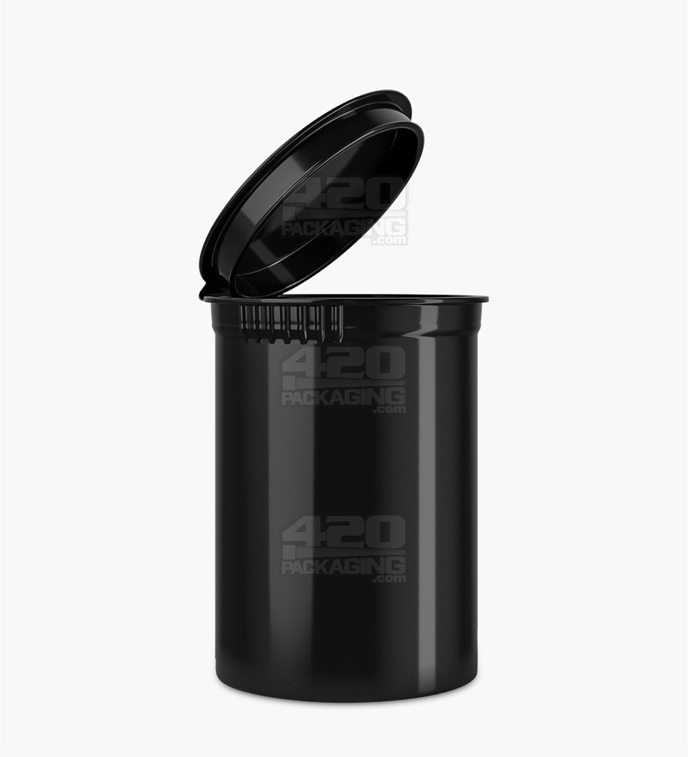 Child Resistant | Opaque Black Pop Top PCR Bottles | 30dr - 7g - 150 Count