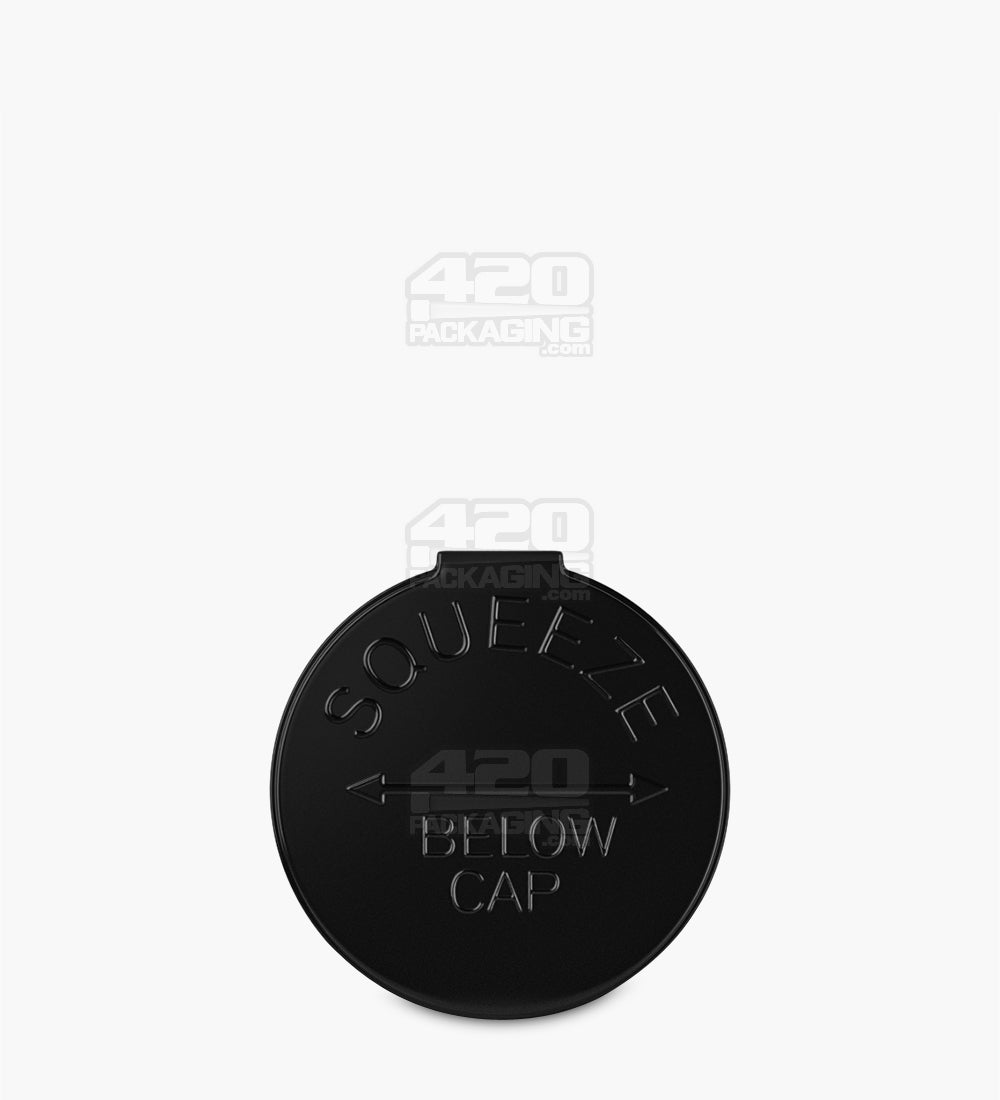 Child Resistant | Opaque Black Pop Top PCR Bottles | 30dr - 7g - 150 Count