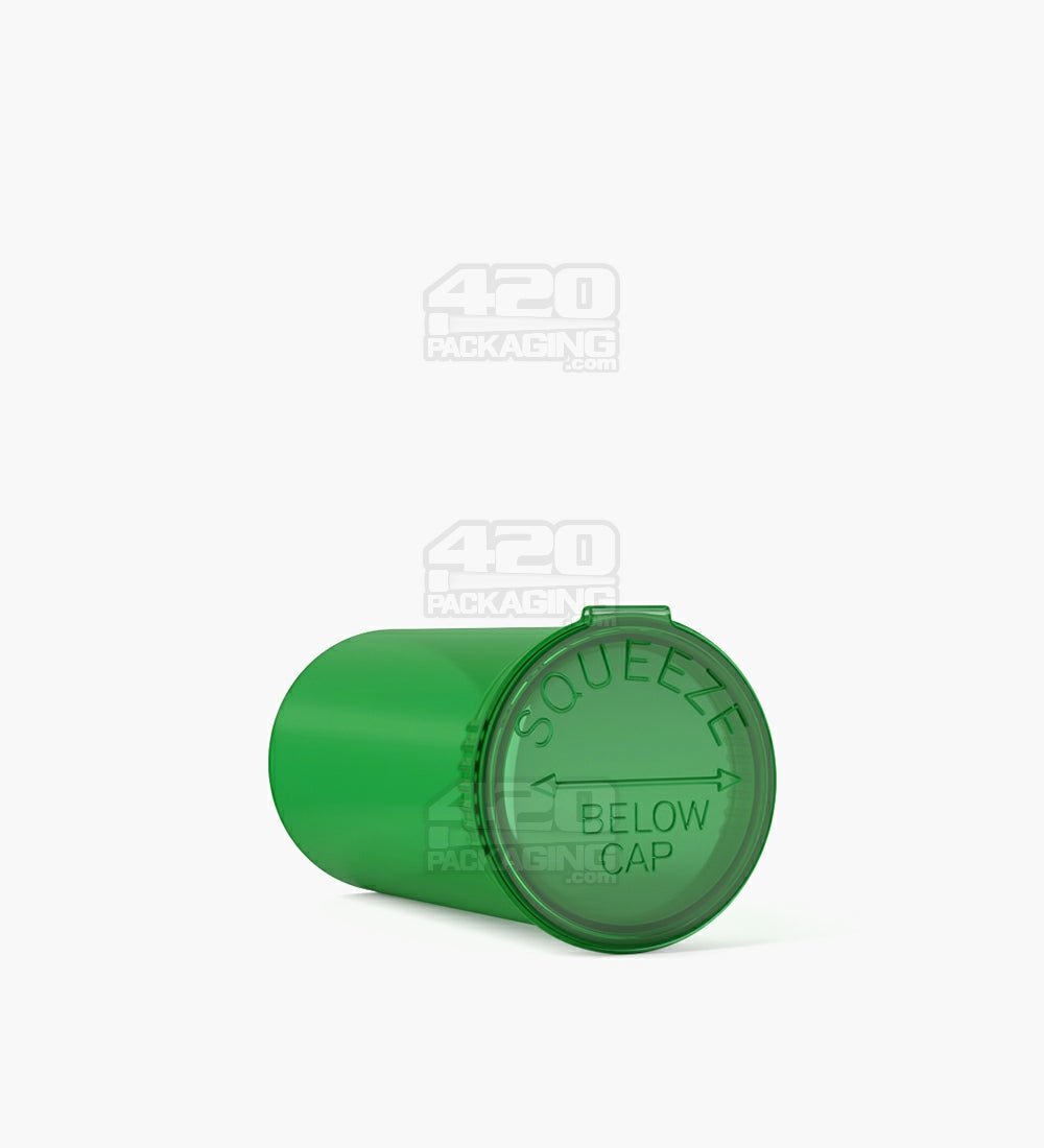 13 Dram Green Child Resistant Transparent Pop Top Bottles 315/Box - 3