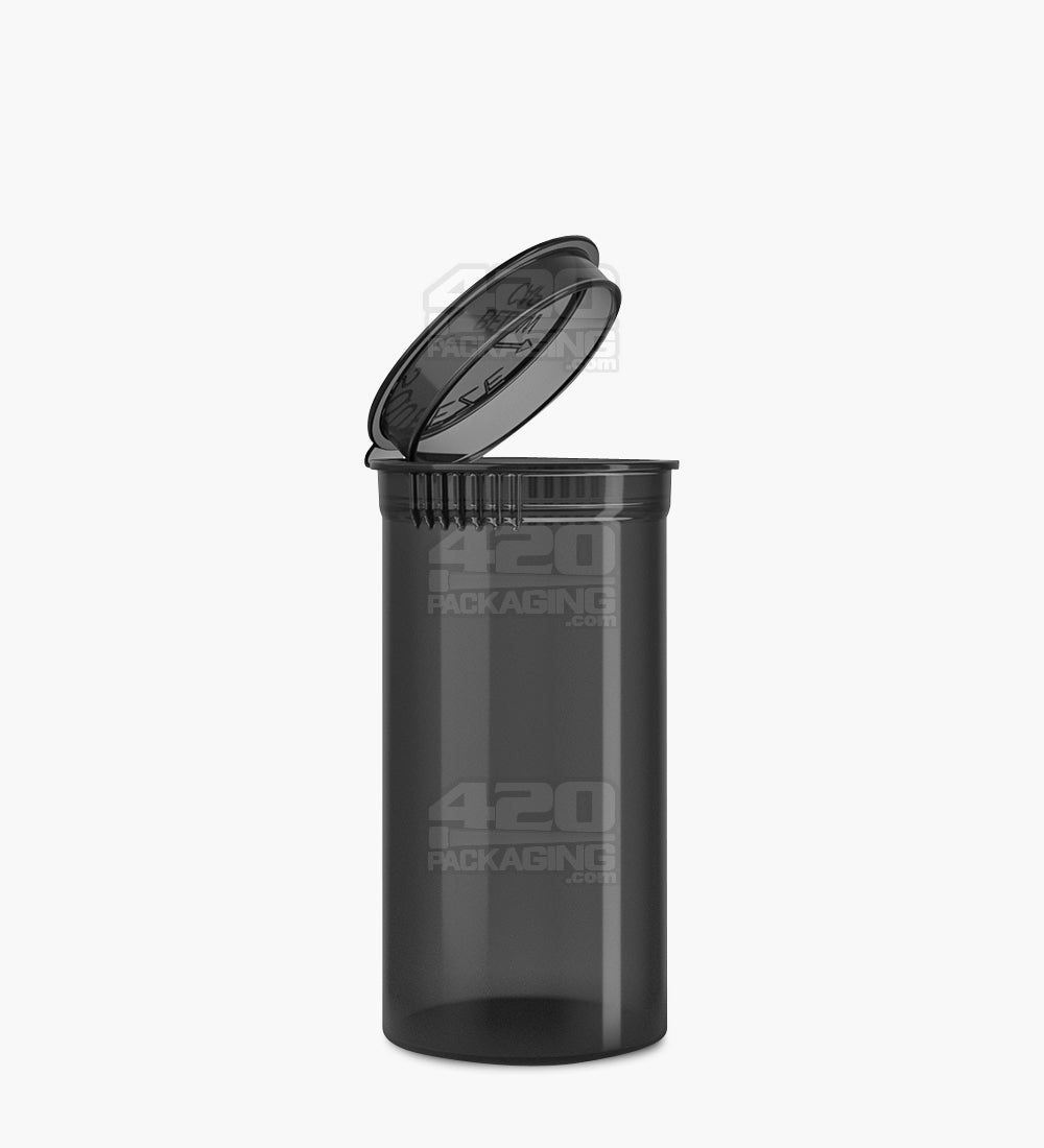 Child Resistant | Transparent Smoke Pop Top Bottles | 13dr - 2g - 315 Count