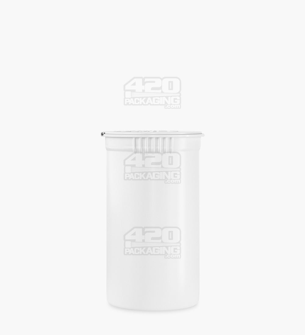 Child Resistant & Sustainable | 100% Biodegradable Opaque White Pop Top Bottles | 19dr - 3.5g - 225 Count