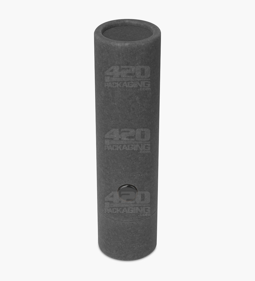 Child Resistant & Sustainable | 100% Recyclable Cardboard Vape Cartridge Tube w/ Press Button | 95mm - Black - 100 Count