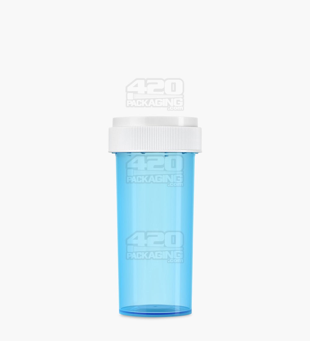103mm Child Resistant Blue Reversible Cap Vials 190/Box - 1