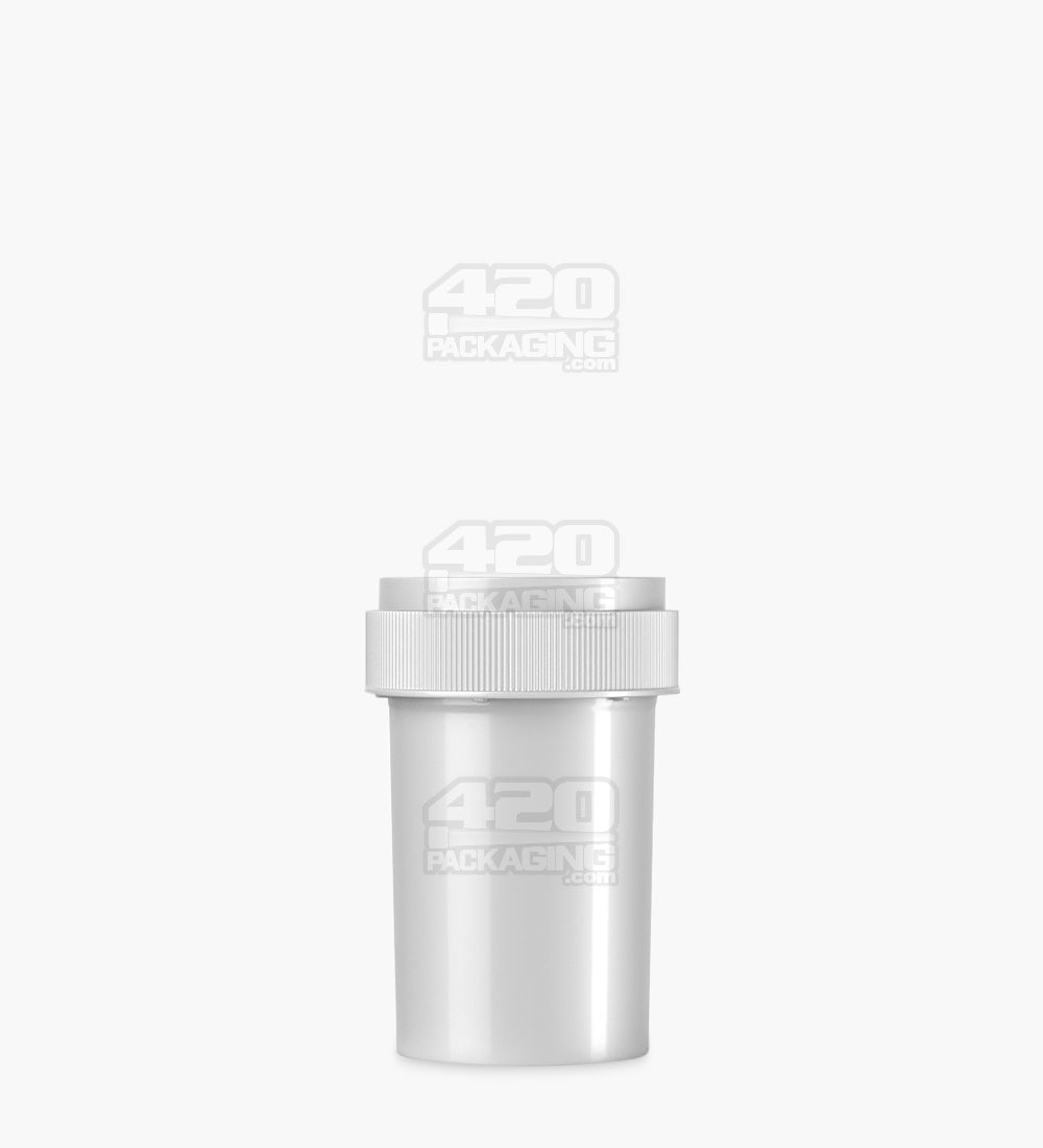 Child Resistant | Opaque Silver Reversible Cap Vials | 20dr - 3.5g - 240 Count