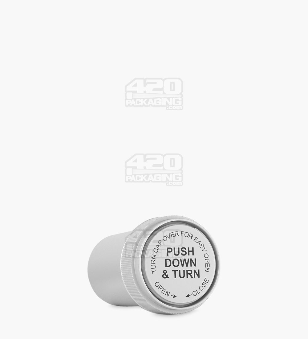 Child Resistant | Opaque Silver Reversible Cap Vials | 20dr - 3.5g - 240 Count