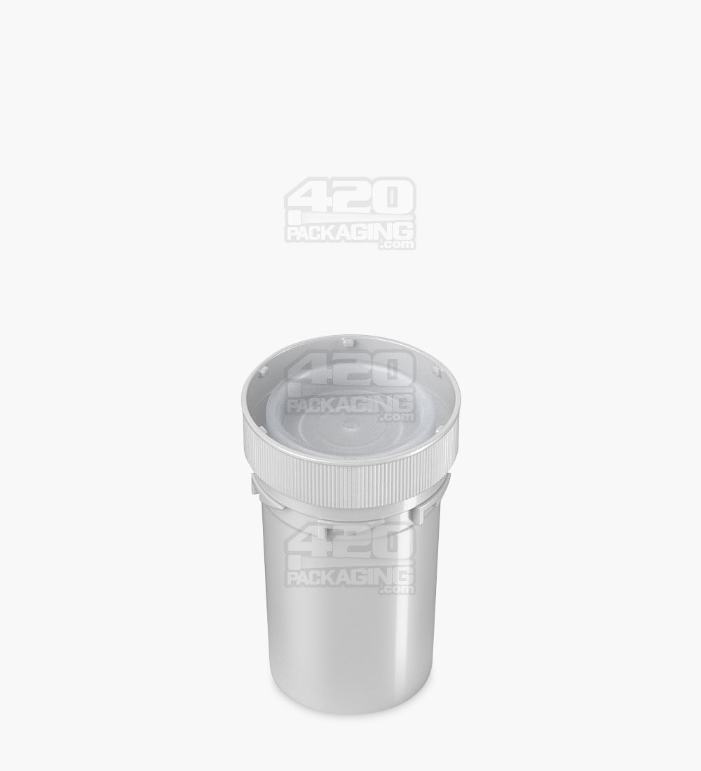 Child Resistant | Opaque Silver Blank Reversible Cap Vials | 20dr - 3.5g - 240 Count