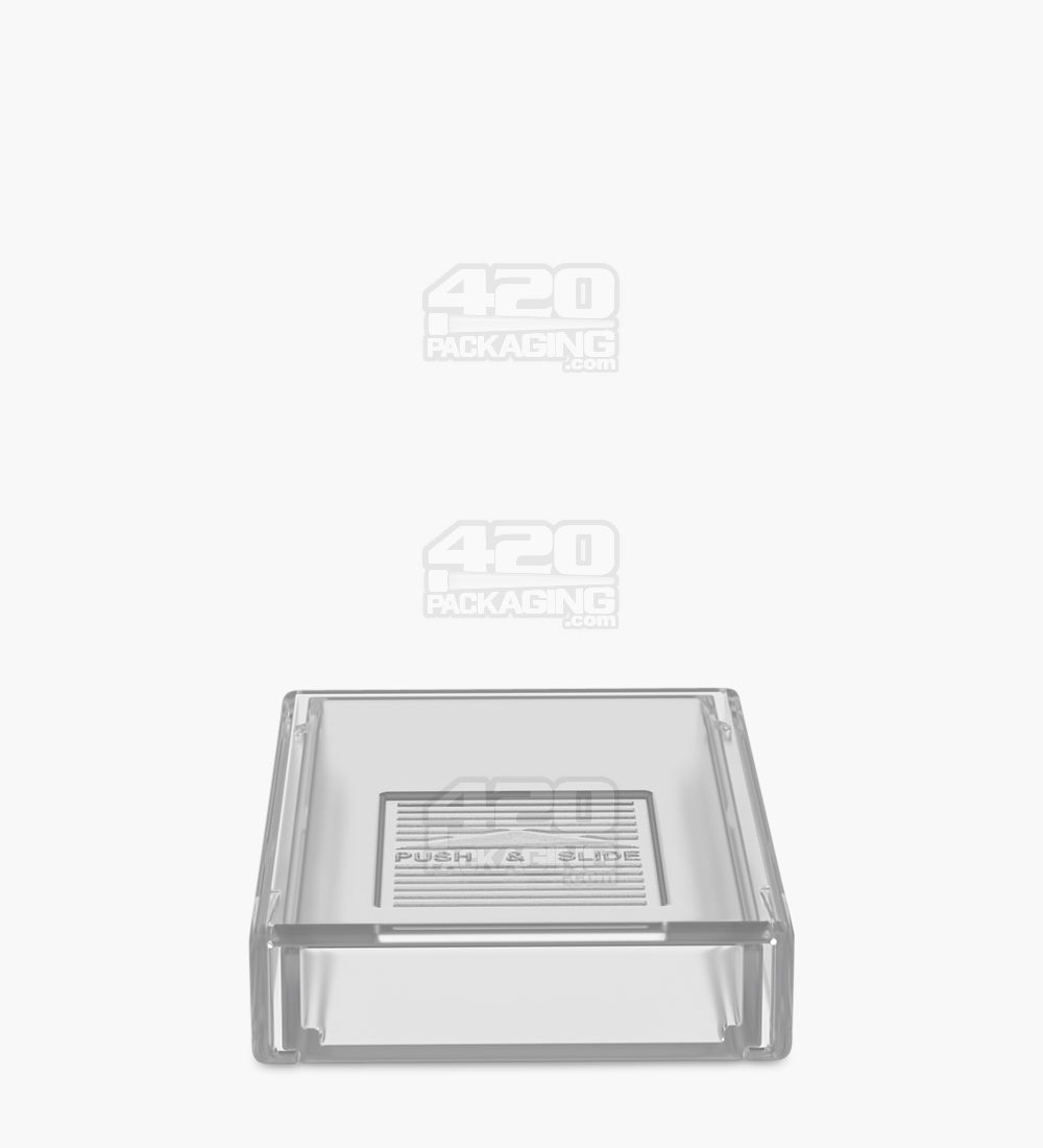 Child Resistant | Push & Slide Shatter Box Concentrate Container | 61mm x 42mm - Clear Plastic - 250 Count