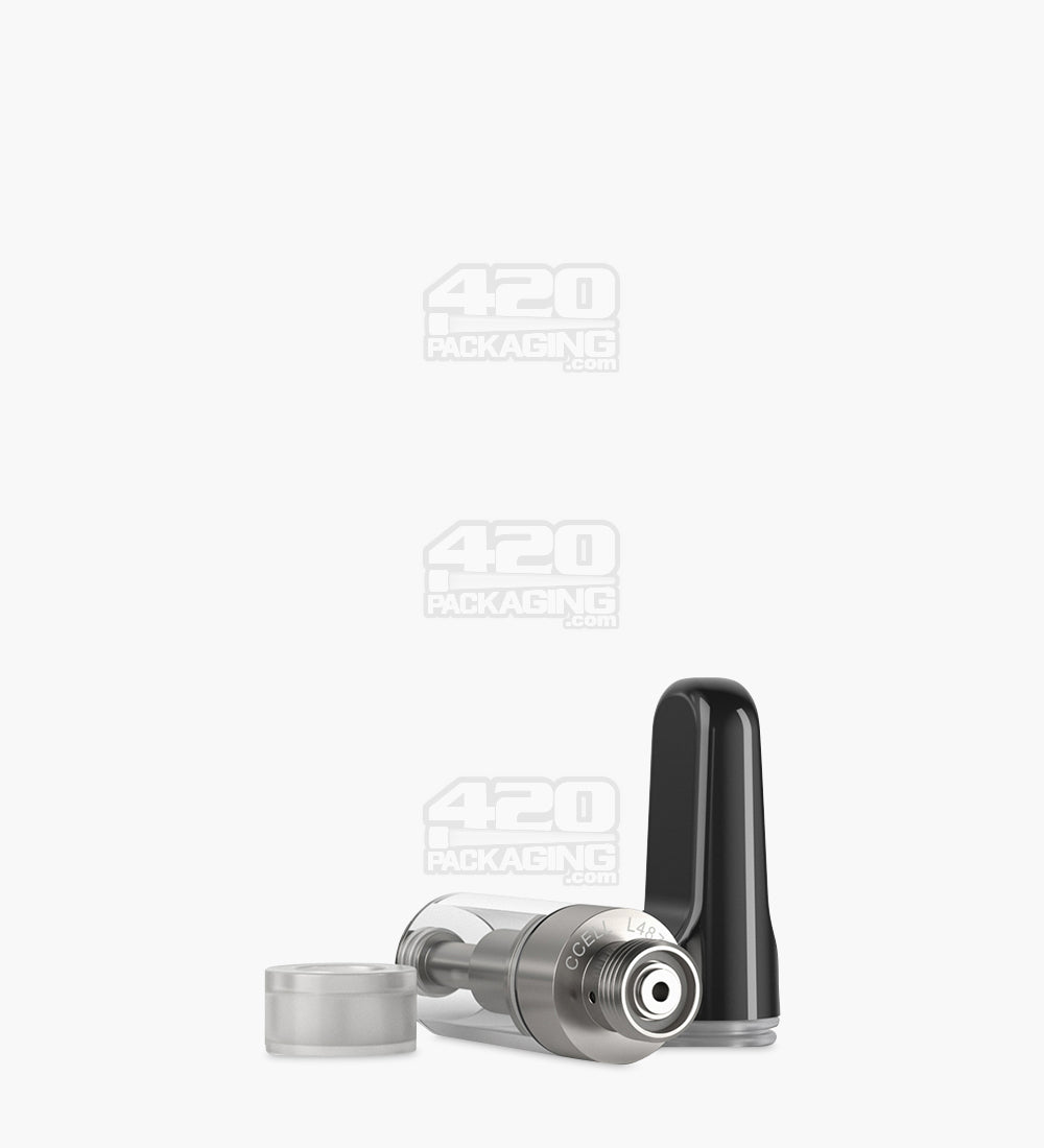 CCELL Liquid6 Glass Vape Cartridge 2mm Aperture 0.5ml w/ Screw On Mouthpiece Connection 100/Box - 5