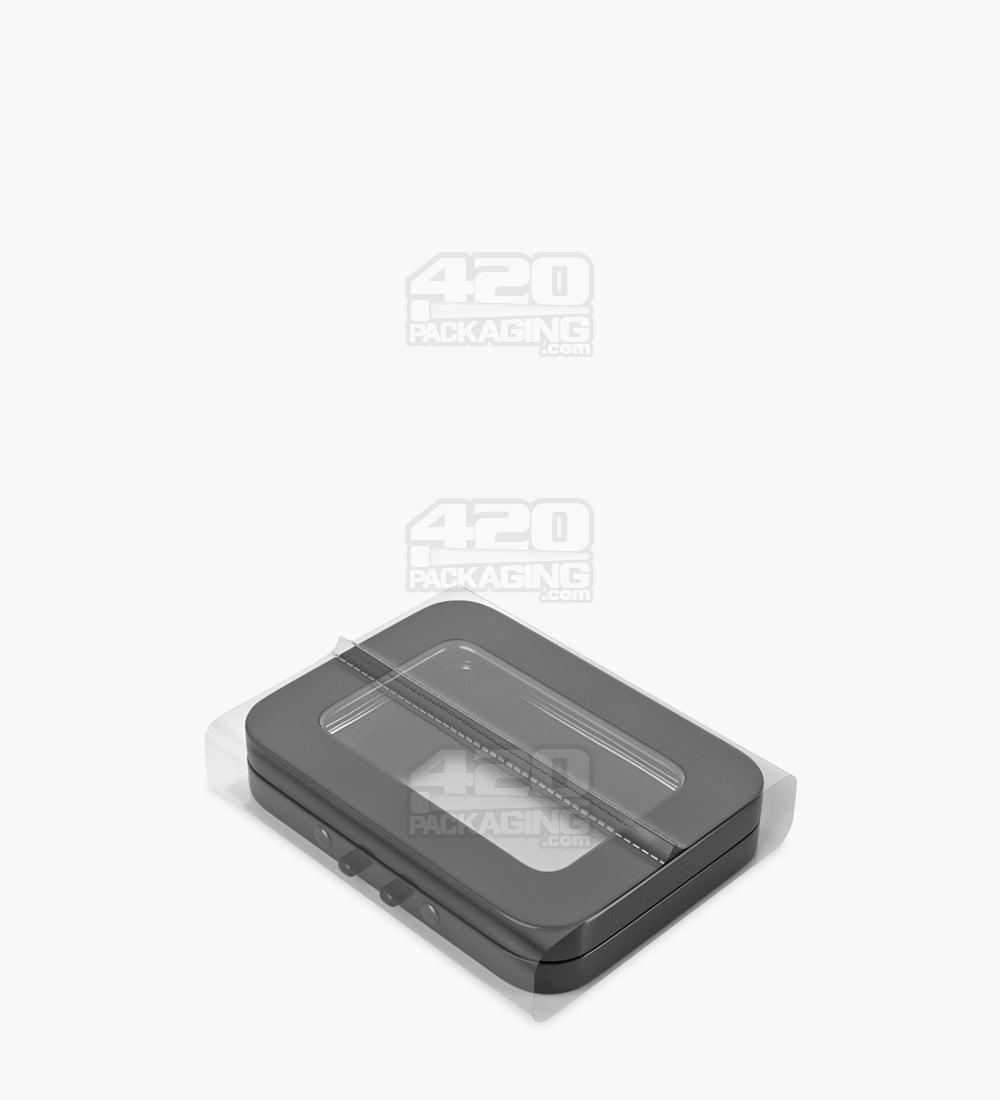 Tamper Evident | Heat Seal PETG Shrink Bands for Mini Tin Containers | 76mm x 80mm - Clear Plastic - 1000 Count