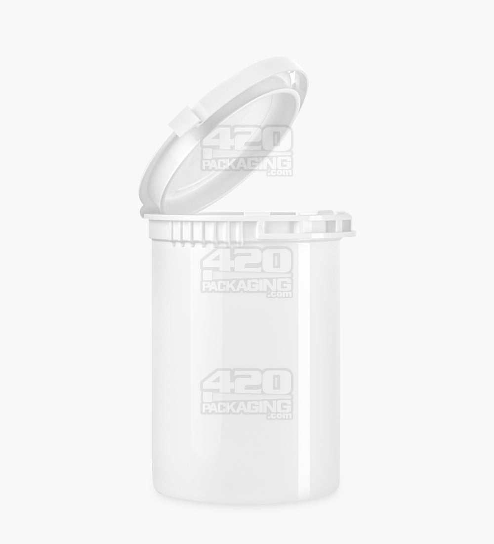 Child Resistant & Tamper Evident | Opaque White Pop Top Bottles | 30dr - 7g - 168 Count