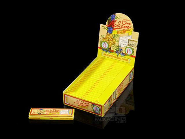 Sans Gomme Club Modiano Bistro 1 1-4 Size Rolling Papers 24/Box - 1