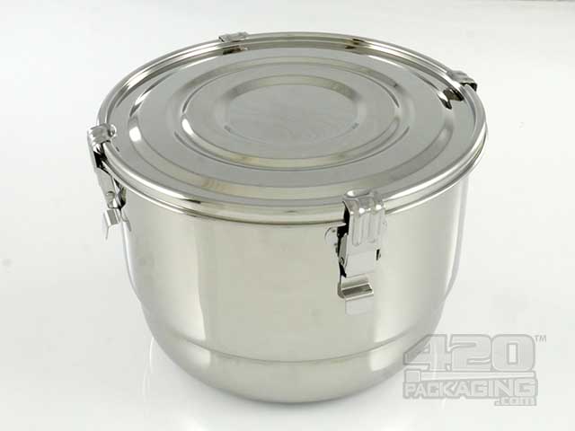 8 Liter C-Vault Metal Storage Jar With Boveda Packs - 1