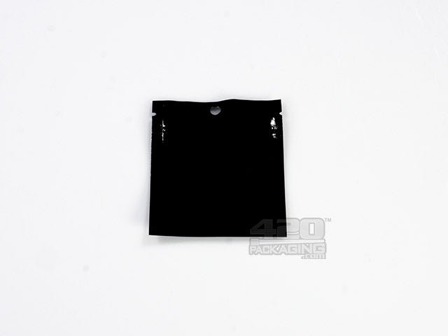 1 Gram Matte Black Child-Resistant Mylar Bags (1000 Qty) Wholesale