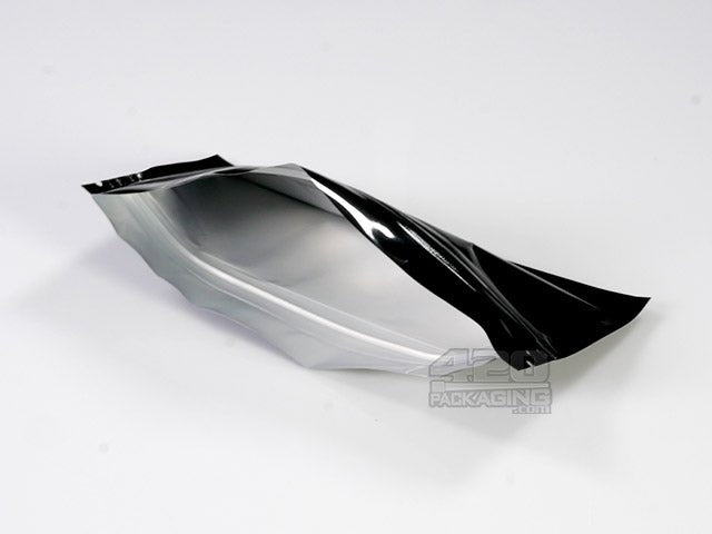 Black-Black 6" x 3" Mylar Flat Seal Zip Bags (Pre/Rolls) 1000/Box - 4