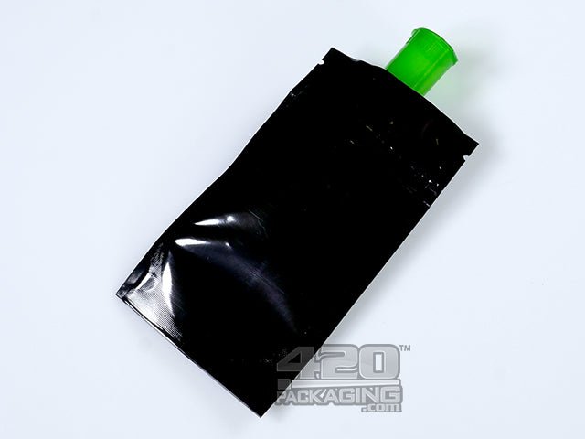 Black-Black 3" x 5" Mylar Stand Up Pouch Zip Bags 1000/Box - 3