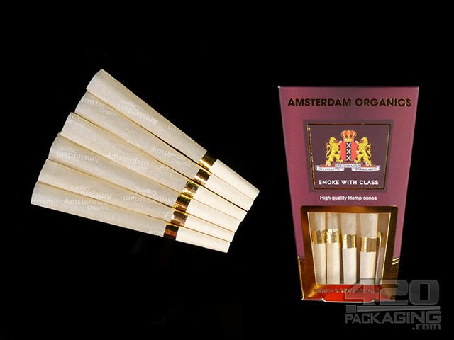 Amsterdam Organics 109mm King Size Hemp Pre Rolled Cones - 3