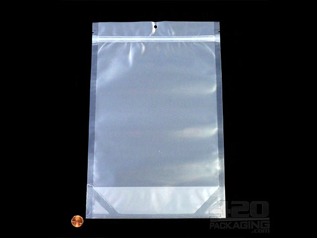 9 x 13.5 Inch Clear Plastic Stand Up Pouch Storage Bags 100/Box - 2