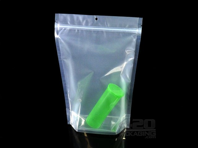 9 x 13.5 Inch Clear Plastic Stand Up Pouch Storage Bags 100/Box - 4
