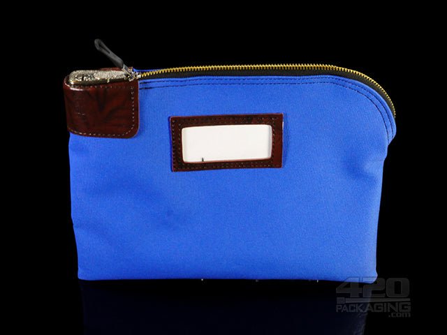 Navy Blue Locking Currency Bank Bag - 1