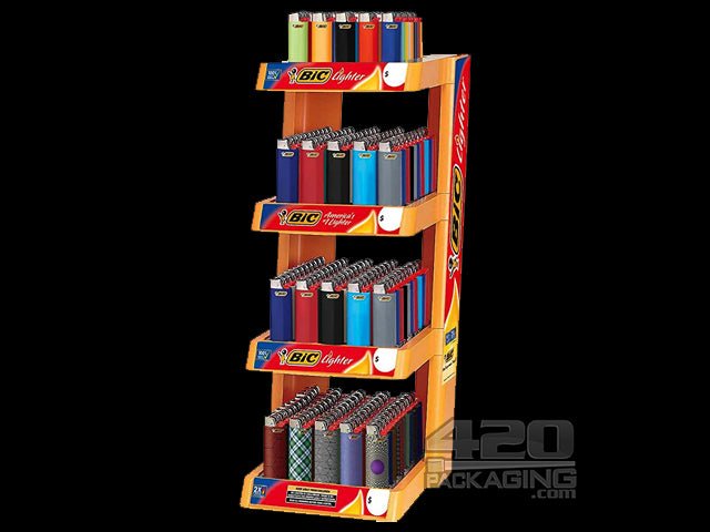BIC 4 Tier Lighter Display Tower - 1