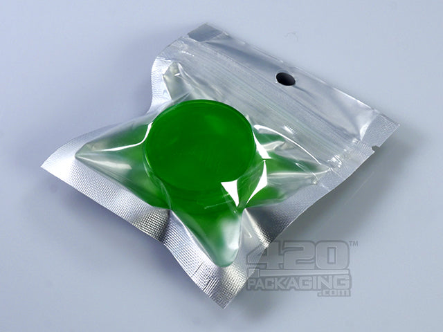 Black-Clear 2" x 2" Mylar Flat Seal Zip Bags (0.5 grams) 1000/Box USA print only available - 3