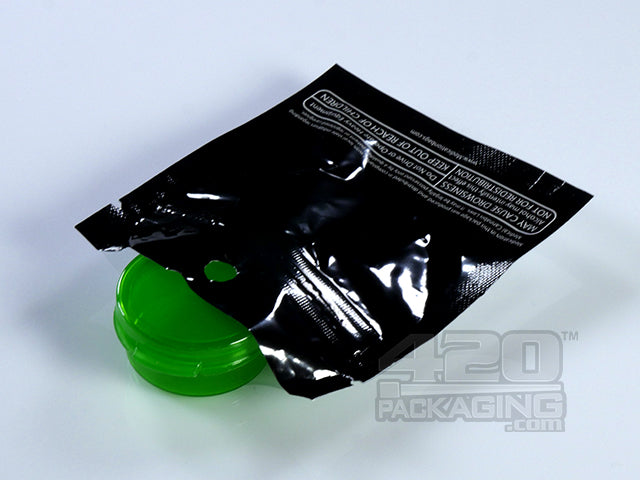 Black-Clear 2" x 2" Mylar Flat Seal Zip Bags (0.5 grams) 1000/Box USA print only available - 4