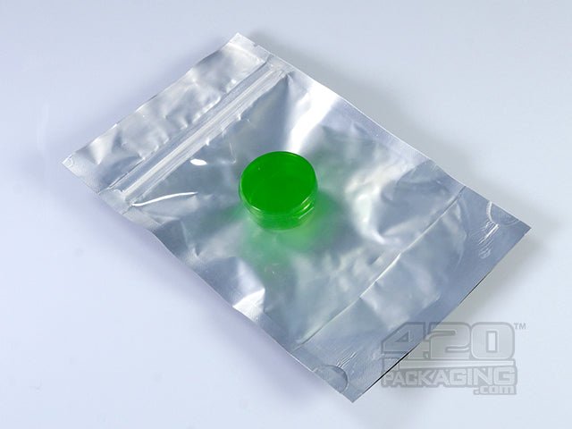 Black-Clear 4" x 6" Mylar Stand Up Pouch Zip Bags 100/Box USA print - 3