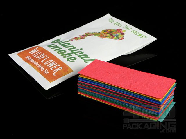 Botanical Decomposable Rolling Tips 10 Packs/Box - 4