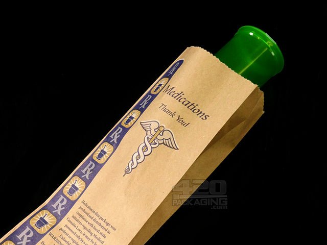 Small Natural Paper Medication Exit Bags 1000/Box - 3