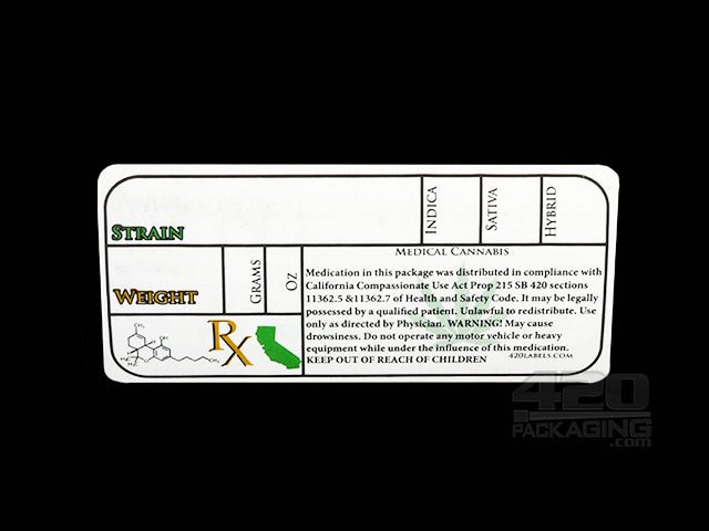California Rx State Labels 1000/Roll - 1