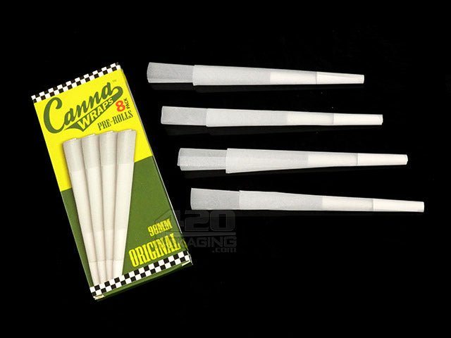 Canna Wraps 98mm Cones 8 Pack (12 Packs Per Case) - 3