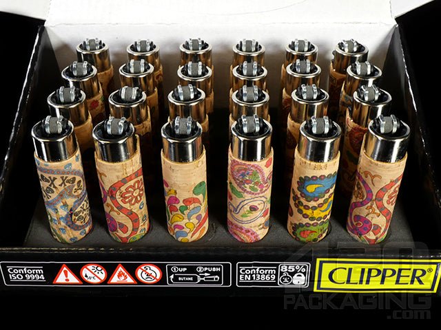Natural Cork Cachemire Clipper Lighter 24/Box - 2