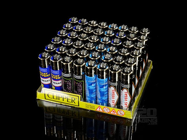 Clipper Lighter Las Vegas Designs 48/Box - 3