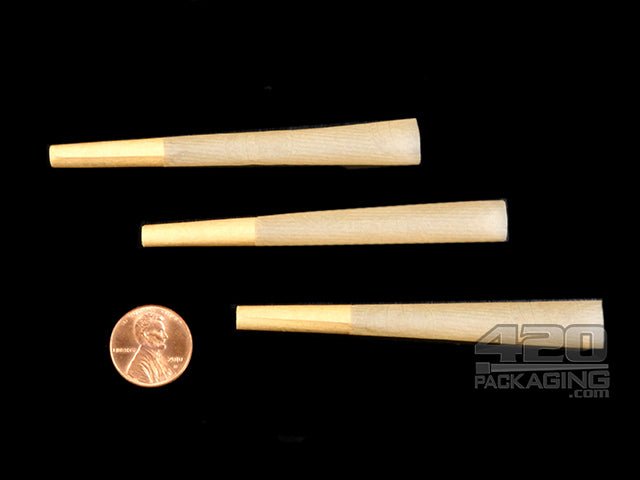Cones + Supply 1 1-4 Sized Pre Rolled Natural Paper Cones 900/Box - 3