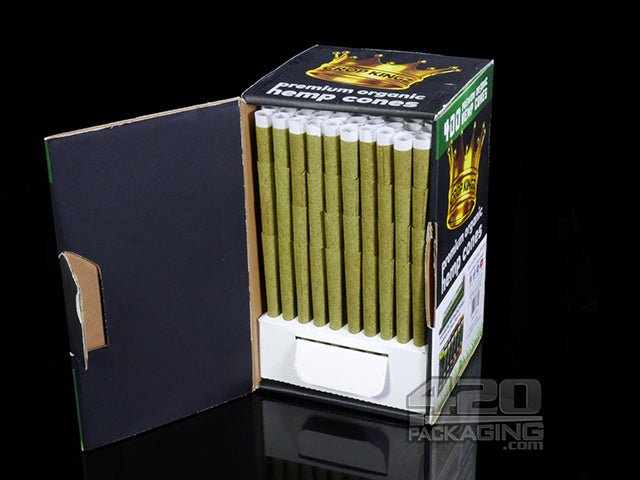 Crop Kingz 109mm Premium Hemp Cones 400/Box - 2
