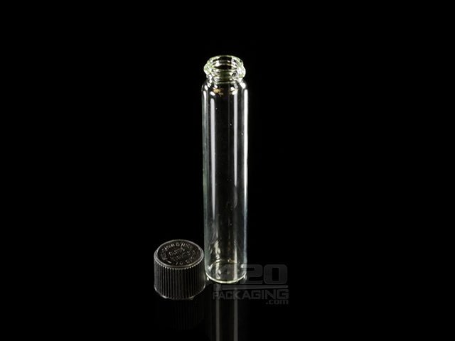109mm Glass Vial With Child Resistant Screw Top Lid 240/Box CR Lid- Black - 4