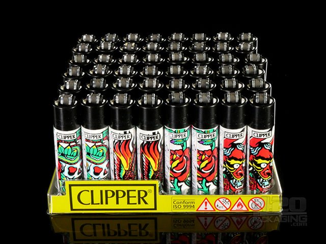 Clipper Lighter Hard Tattoo Design 48/Box - 3