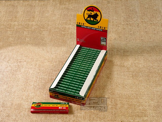 Irie 1 1-4 Size Hemp Rolling Papers 24/Box - 1