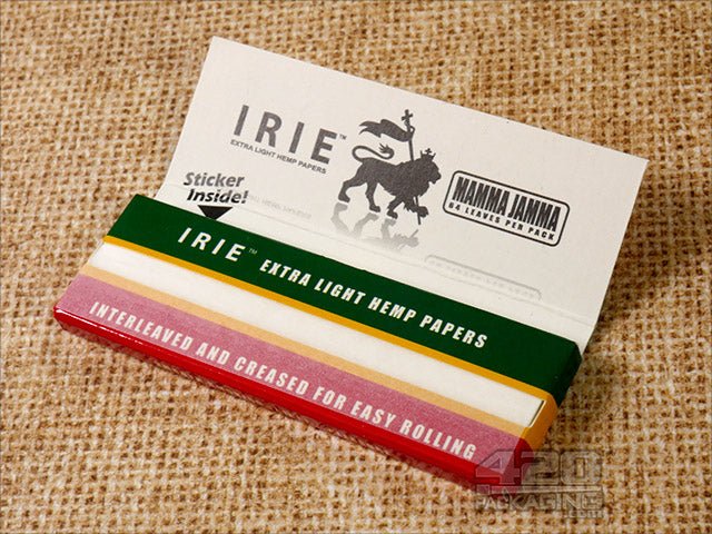 Irie 1 1-4 Size Hemp Rolling Papers 24/Box - 4