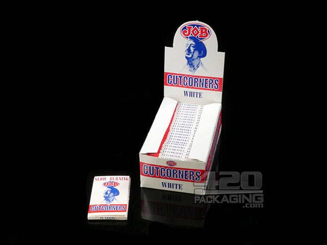 JOB Cut Corners White Rolling Papers 24/Box - 1