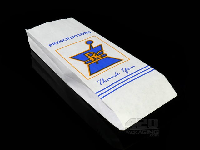 Small Kraft Pharmacy Prescription Paper Bags 1000/Box - 3