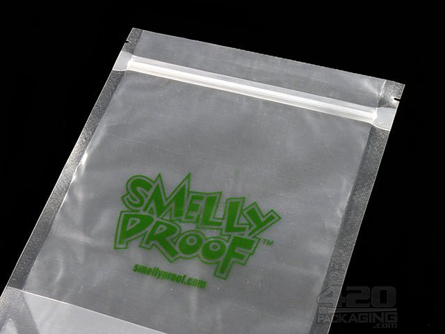 6.5"x7.5" Clear Smelly Proof Medium Plastic Zip Bags 100/Box - 4