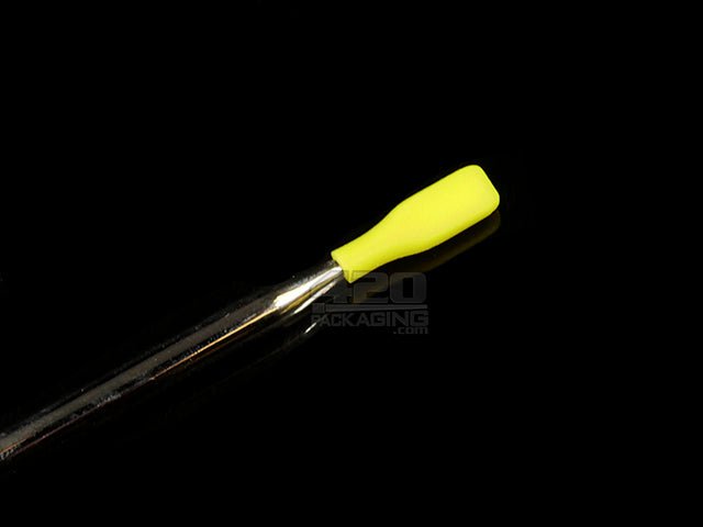 NoGoo V Scrape Metal Dab Tool With Silicone Tips - 3