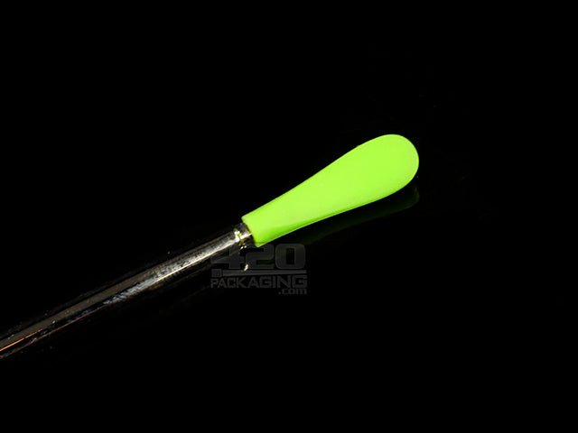 NoGoo V Scrape Metal Dab Tool With Silicone Tips - 4