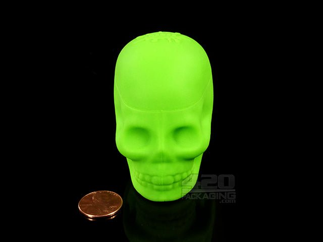 NoGoo® Silicone Non Stick Skull Container Green - 2