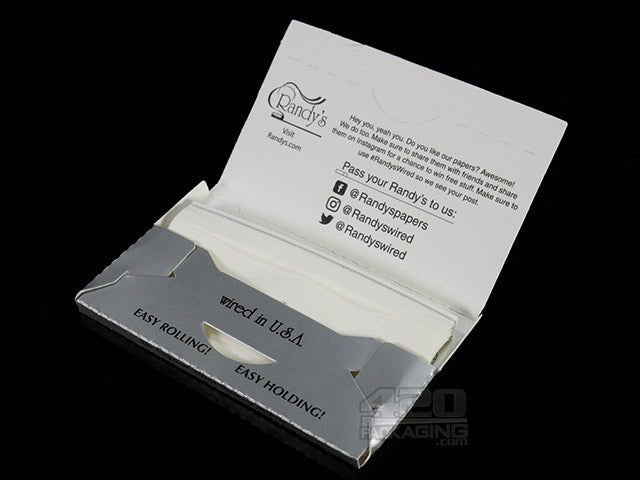 Randy's Original Wired 1 1-4 Size Rolling Papers 25/Box - 4