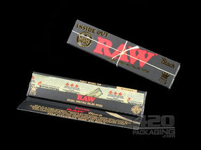 RAW Black Inside Out Rolling Papers King Size Slim 50/Box - 4