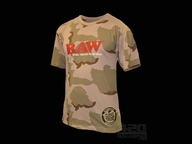 RAW Mens Tri Color Camo T-Shirt Large - 1